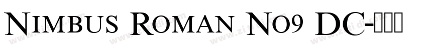 Nimbus Roman No9 DC字体转换